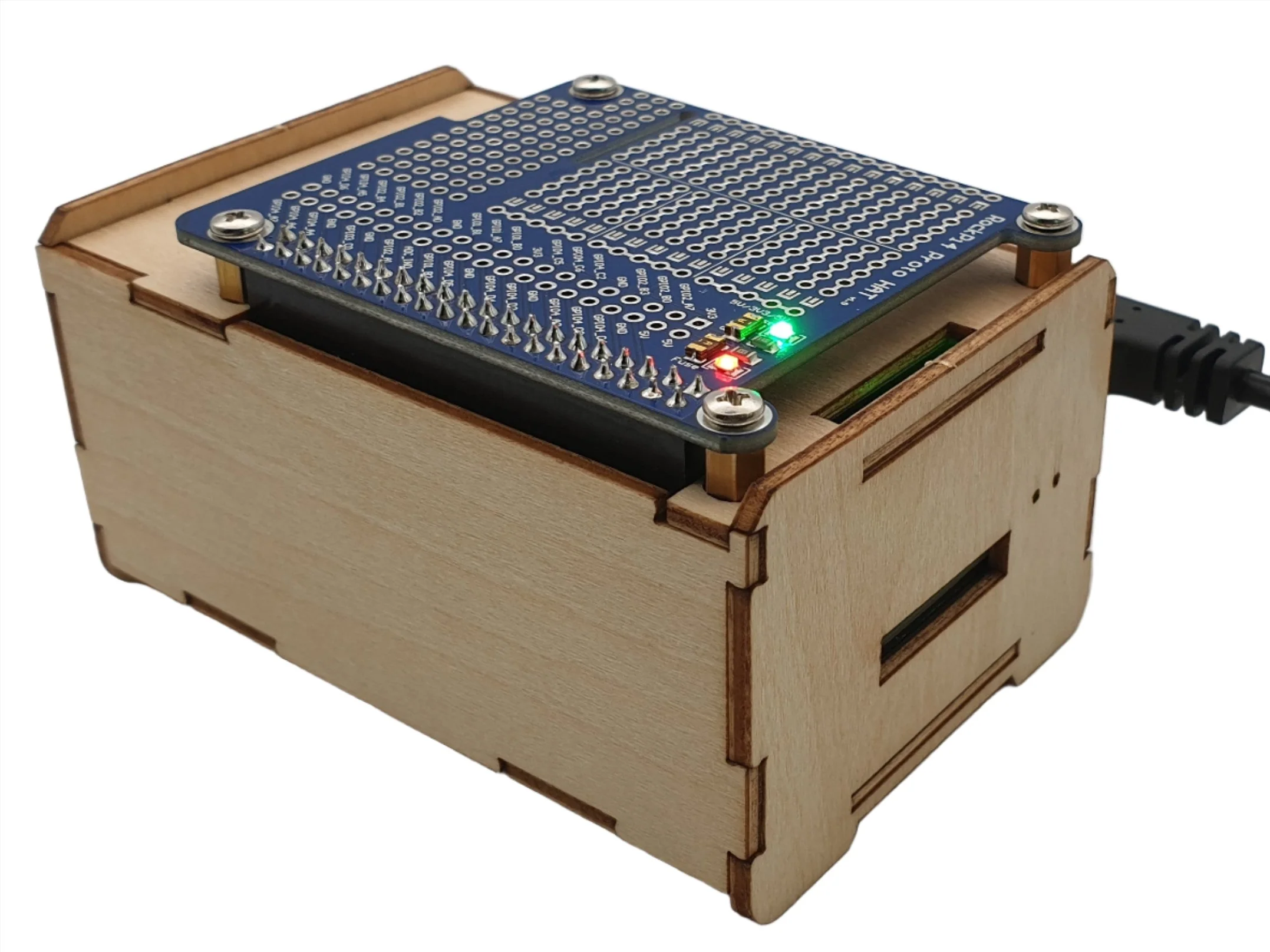 ecoPI Easycase Developer wood housing for ROCK 4 - Image 4